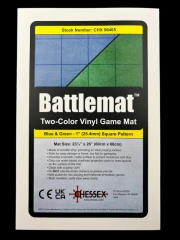 Chessex Battlemat - Two-Color Vinyl Game Mat - Blue & Green 23 1/2